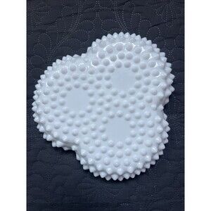 Fenton White Hobnail Vintage Milk Glass Trinket, Nut, Candy, Relish, Etc. Dish